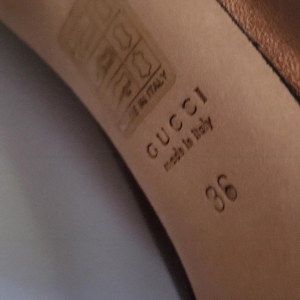 GUCCI Gucci Copper Gold Sofia peep-toe platform pumps/heels Golden Bronze